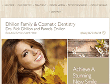 Tablet Screenshot of dhillonfamilydentistry.com